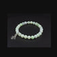 Aries - AAA Quality Natural Burma Green Jade/.925 Sterling Silver Bracelet with Zodiac Charm ARIES – 6mm