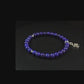 Aquarius - AAA Quality Natural Lapis Lazuli Accented with .925 Sterling Silver Rondelle Beads w/Charm - 6mm