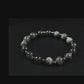 Grounding and Protection Bracelet - AAA Quality Silver Obsidian and A Quality Hematite with .925 Sterling Silver Accents